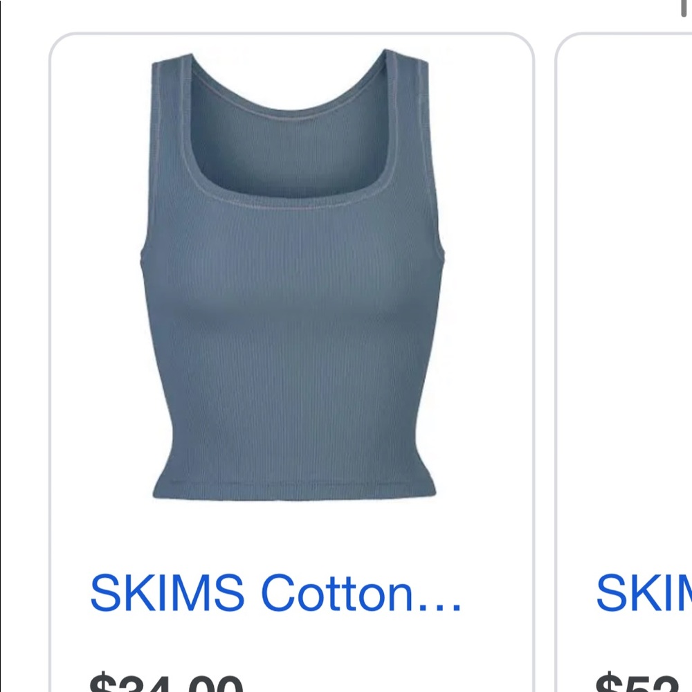 Cotton Rib Skims Tank And Legging Set